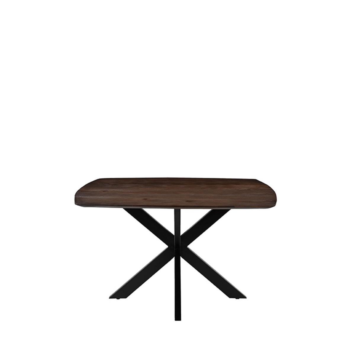  Eetkamertafel Blake - Espresso - Mangohout - 130x130 cm afbeelding 1
