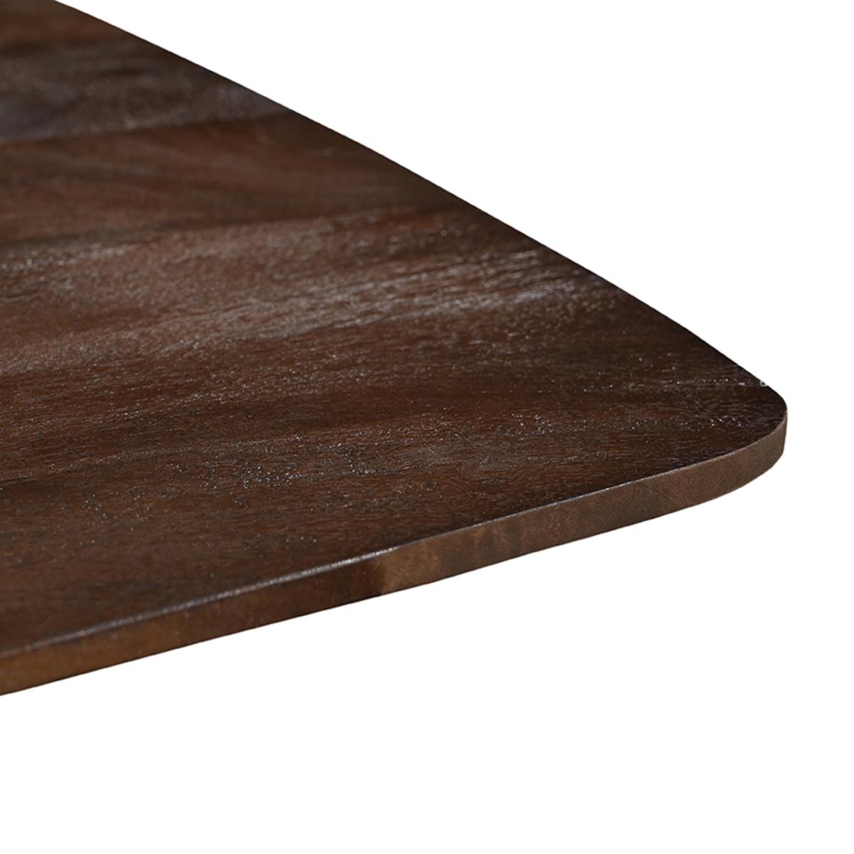  Eetkamertafel Blake - Espresso - Mangohout - 130x130 cm afbeelding 6