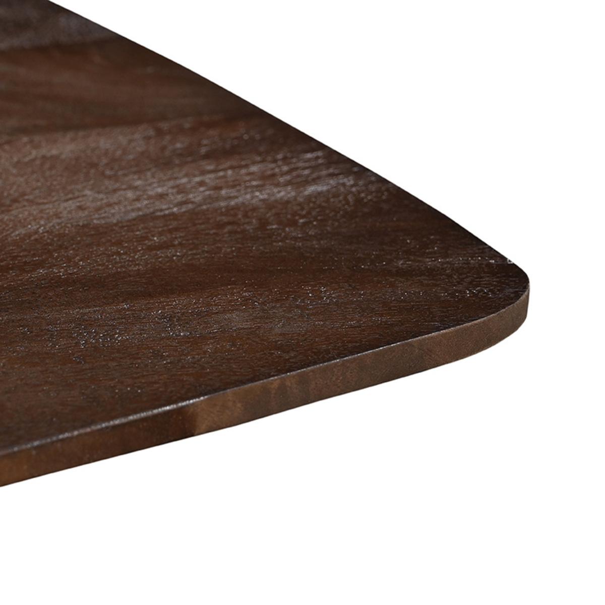  Eetkamertafel Blake - Espresso - Mangohout - 130x130 cm afbeelding 3
