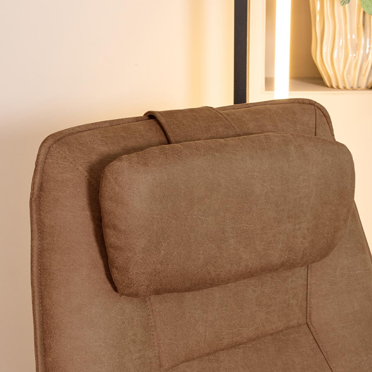  Sierkussen Hoofdkussen - Cognac - Micro Suede - One Size afbeelding 1