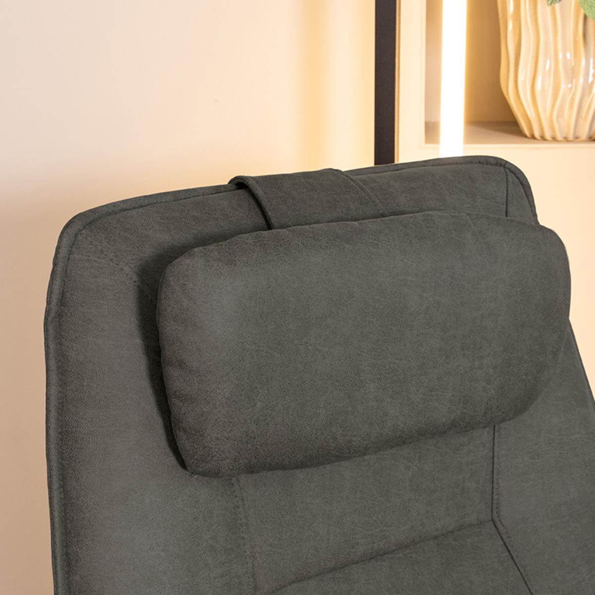  Sierkussen Hoofdkussen - Antraciet - Micro Suede - One Size afbeelding 1