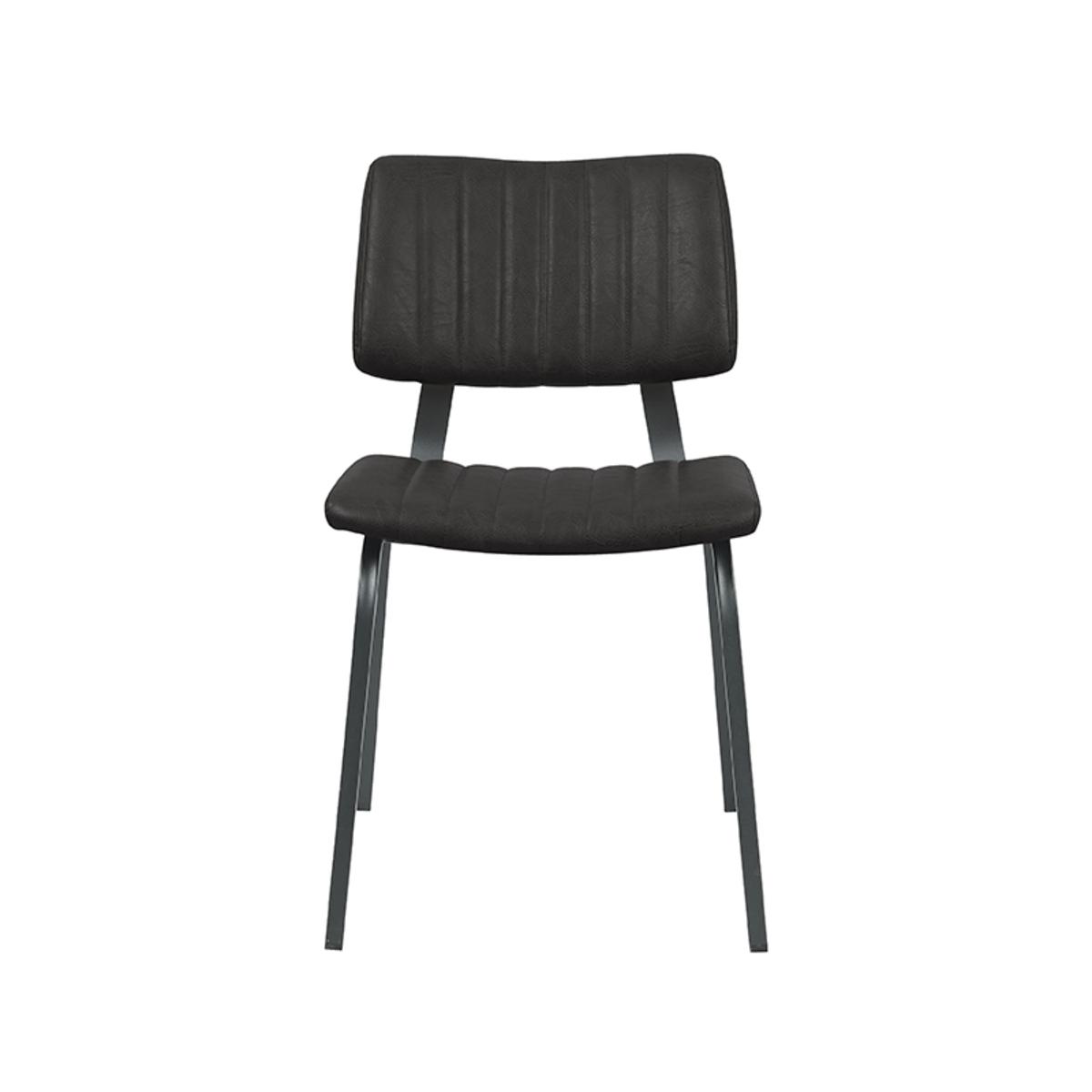  Eetkamerstoel Gusto - Zwart - PU-Leder afbeelding 2