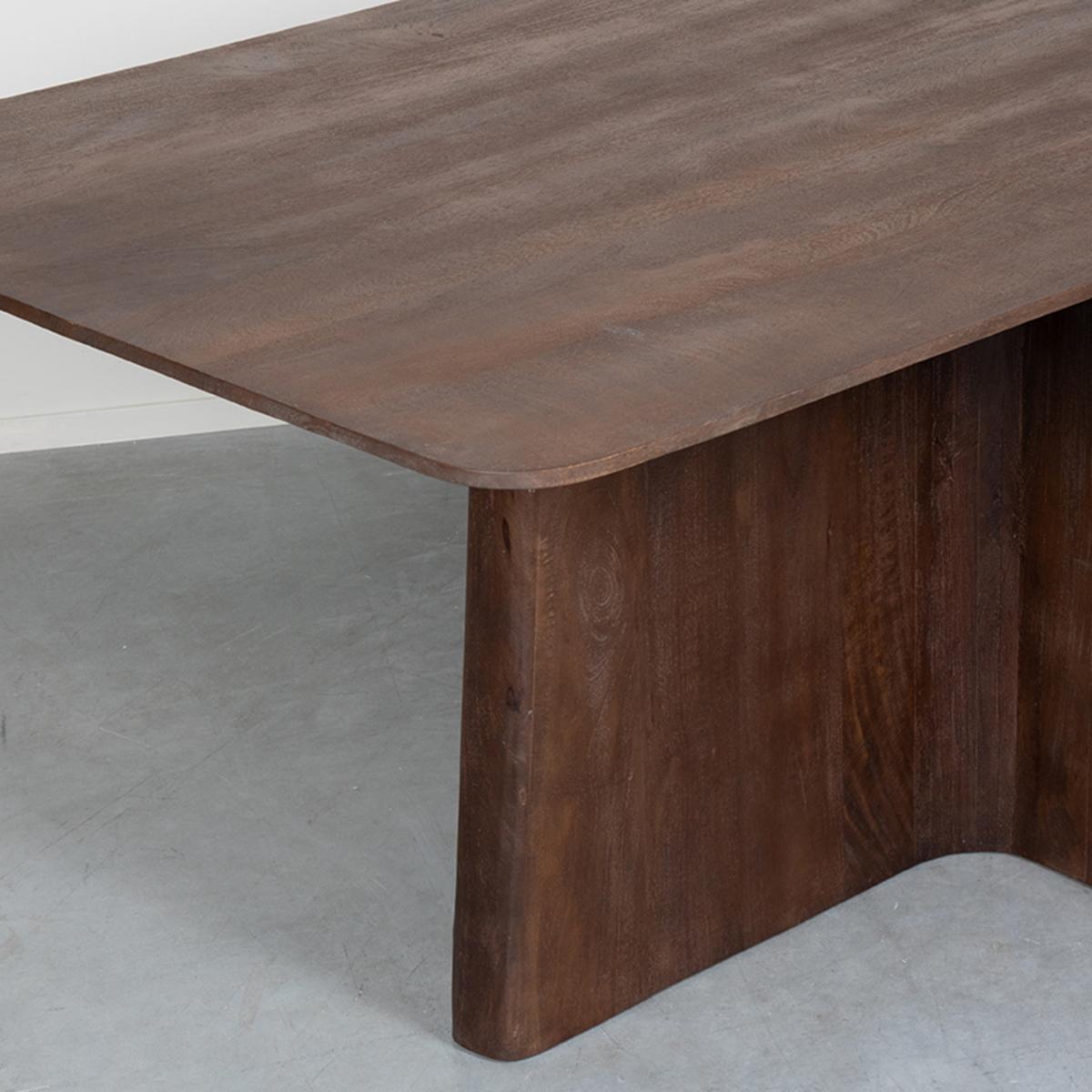  Eetkamertafel Scott - Espresso - Mangohout afbeelding 5