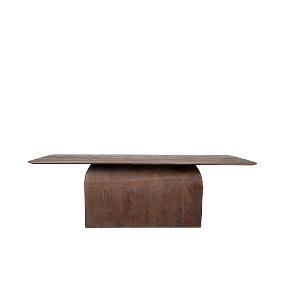  Eetkamertafel Owen - Espresso - Mangohout afbeelding 2