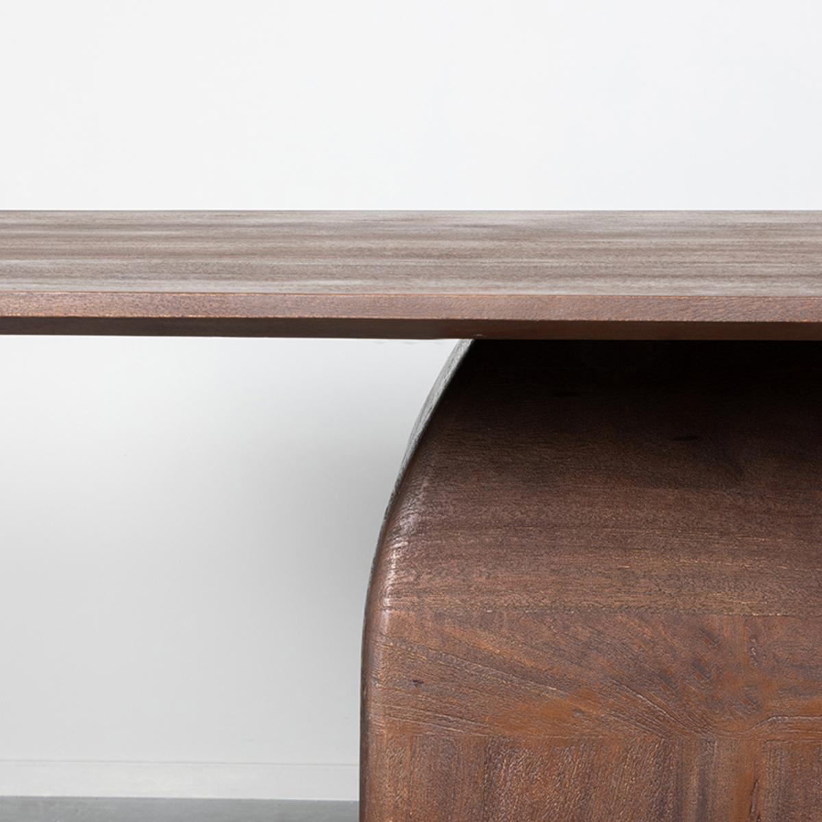  Eetkamertafel Owen - Espresso - Mangohout afbeelding 3