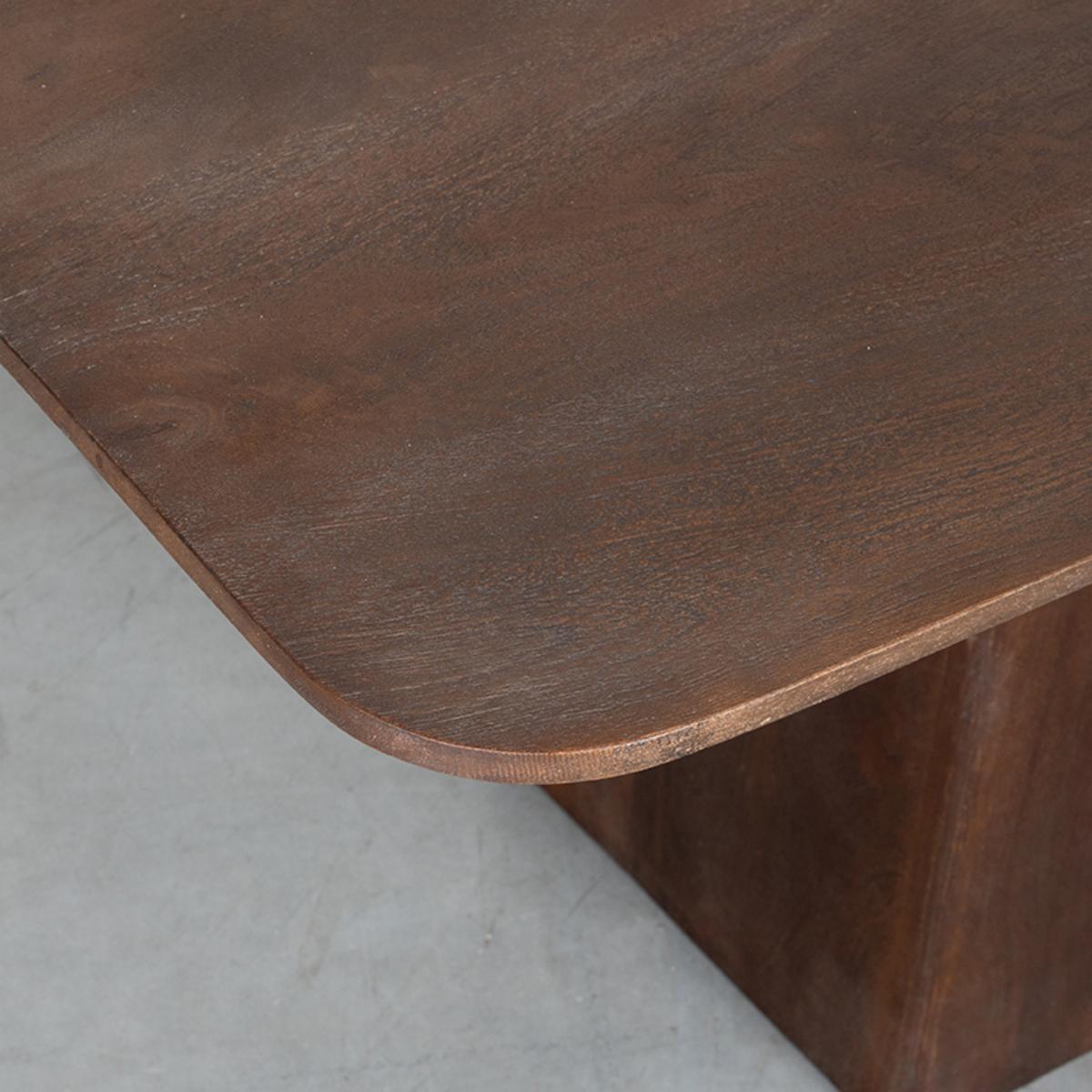  Eetkamertafel Owen - Espresso - Mangohout afbeelding 4