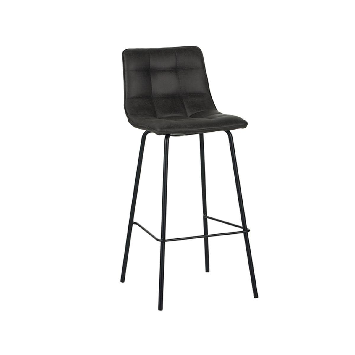  Barkruk Bistro - Antraciet - Micro Suede afbeelding 1