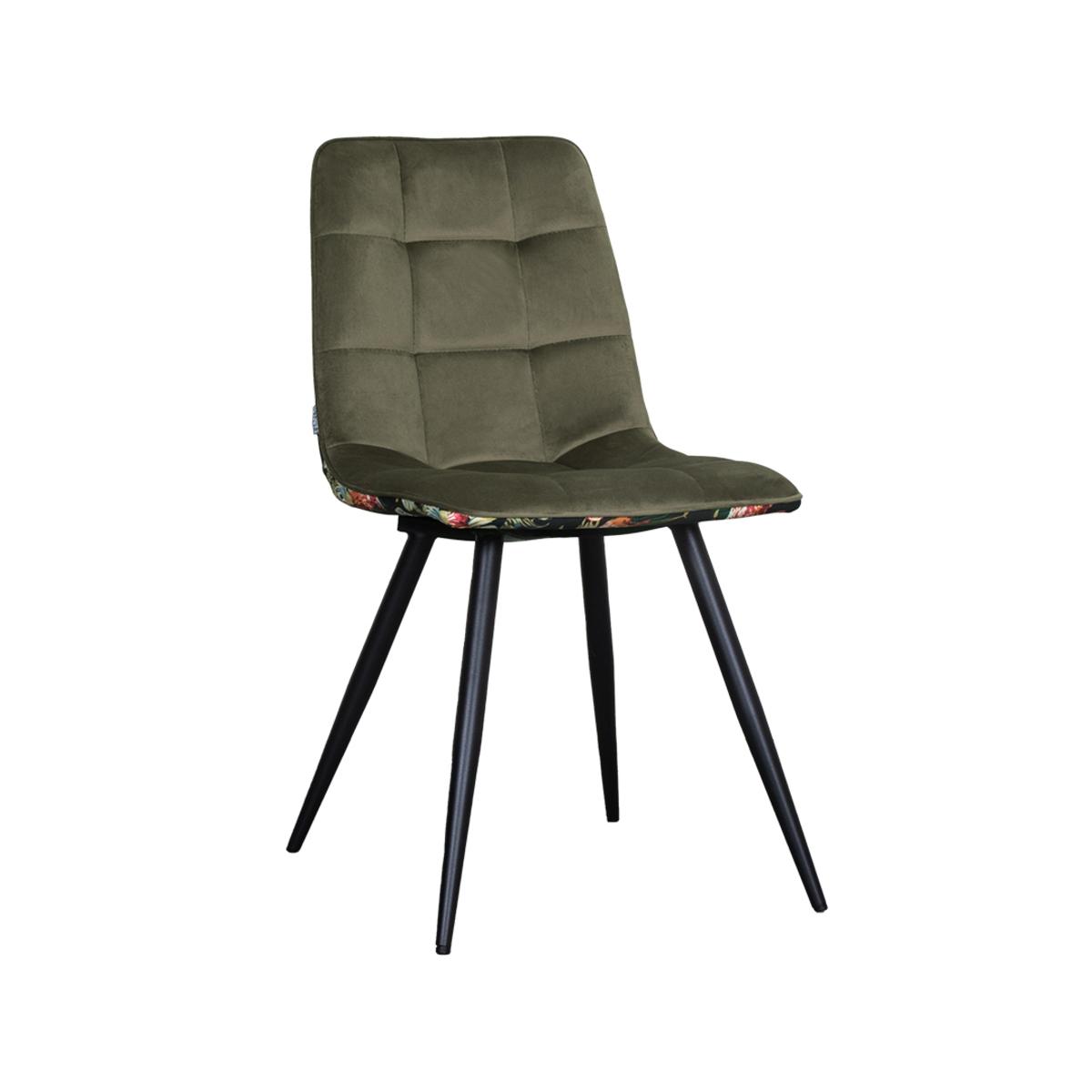  Eetkamerstoel Bistro - Multicolor - Fluweel - Black Frame afbeelding 2