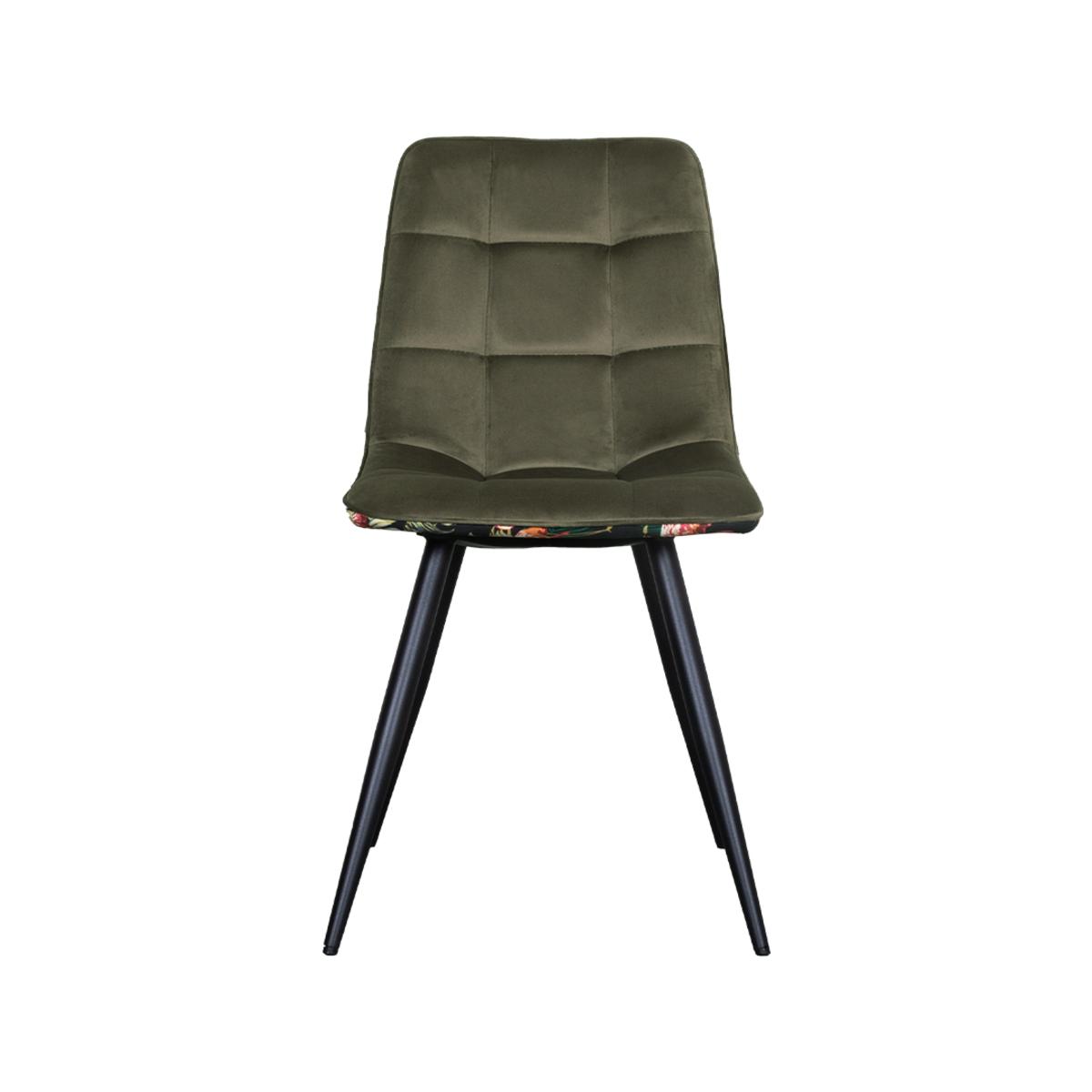  Eetkamerstoel Bistro - Multicolor - Fluweel - Black Frame afbeelding 3
