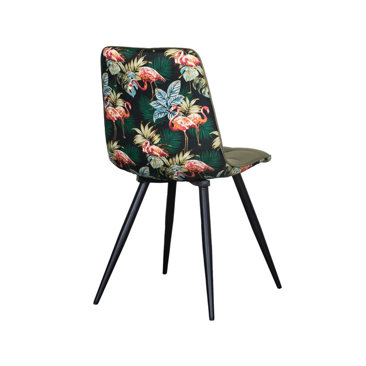  Eetkamerstoel Bistro - Multicolor - Fluweel - Black Frame afbeelding 5