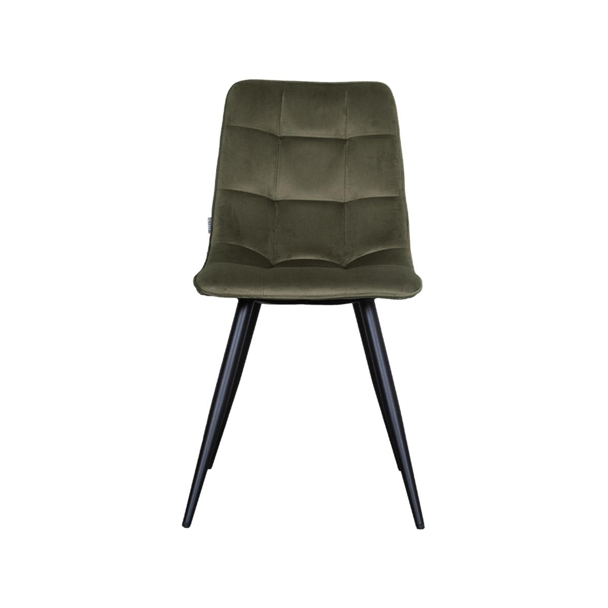  Eetkamerstoel Bistro - Hunter - Fluweel - Black Frame afbeelding 3