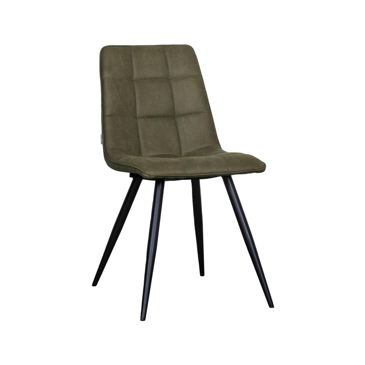  Eetkamerstoel Bistro - Moss - Micro Suede - Black Frame afbeelding 2