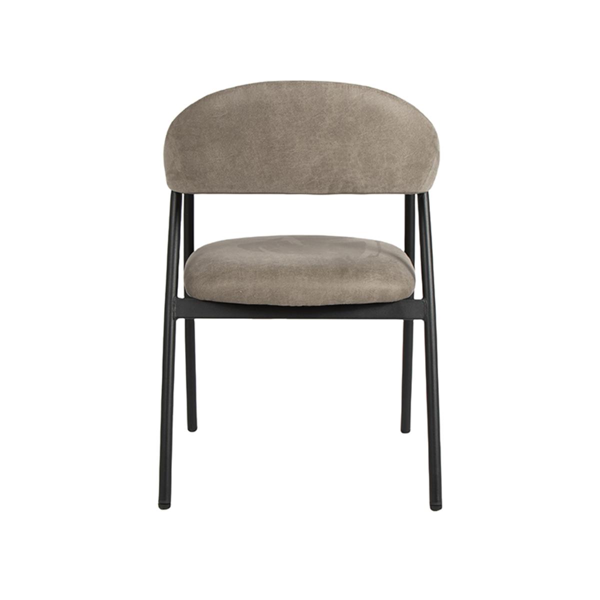  Eetkamerstoel Amaze - Taupe - Micro Suede afbeelding 5