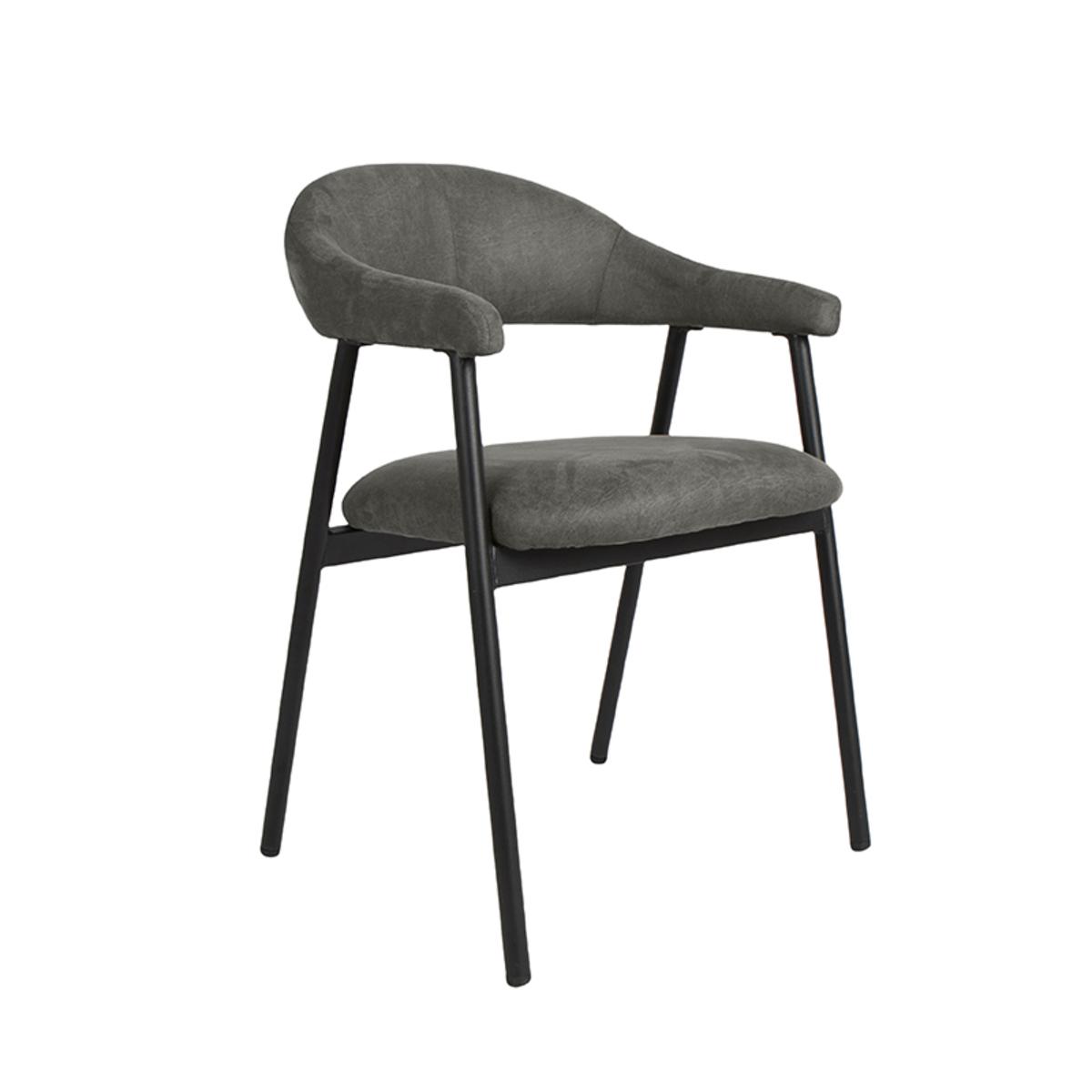  Eetkamerstoel Amaze - Antraciet - Micro Suede afbeelding 1