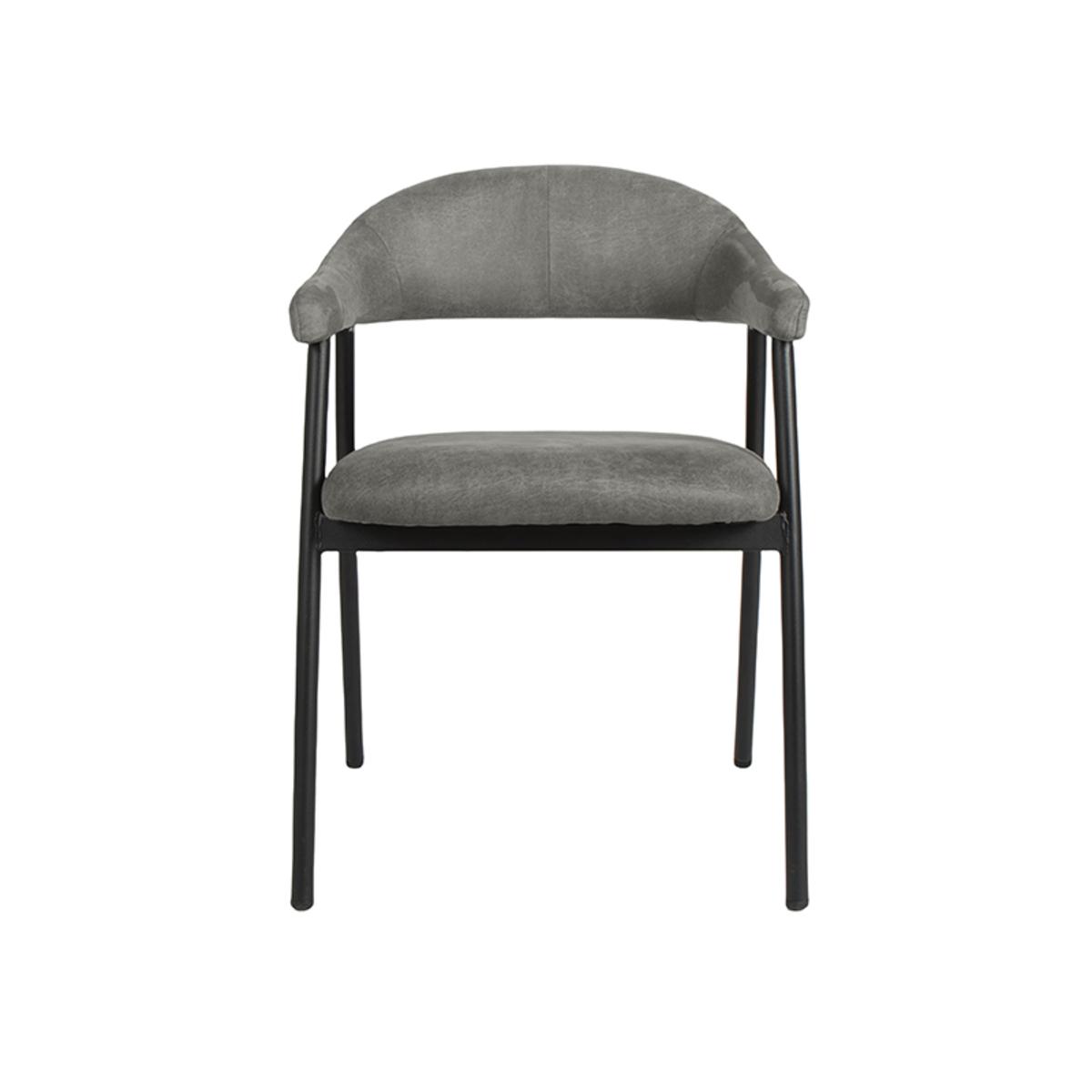  Eetkamerstoel Amaze - Antraciet - Micro Suede afbeelding 2