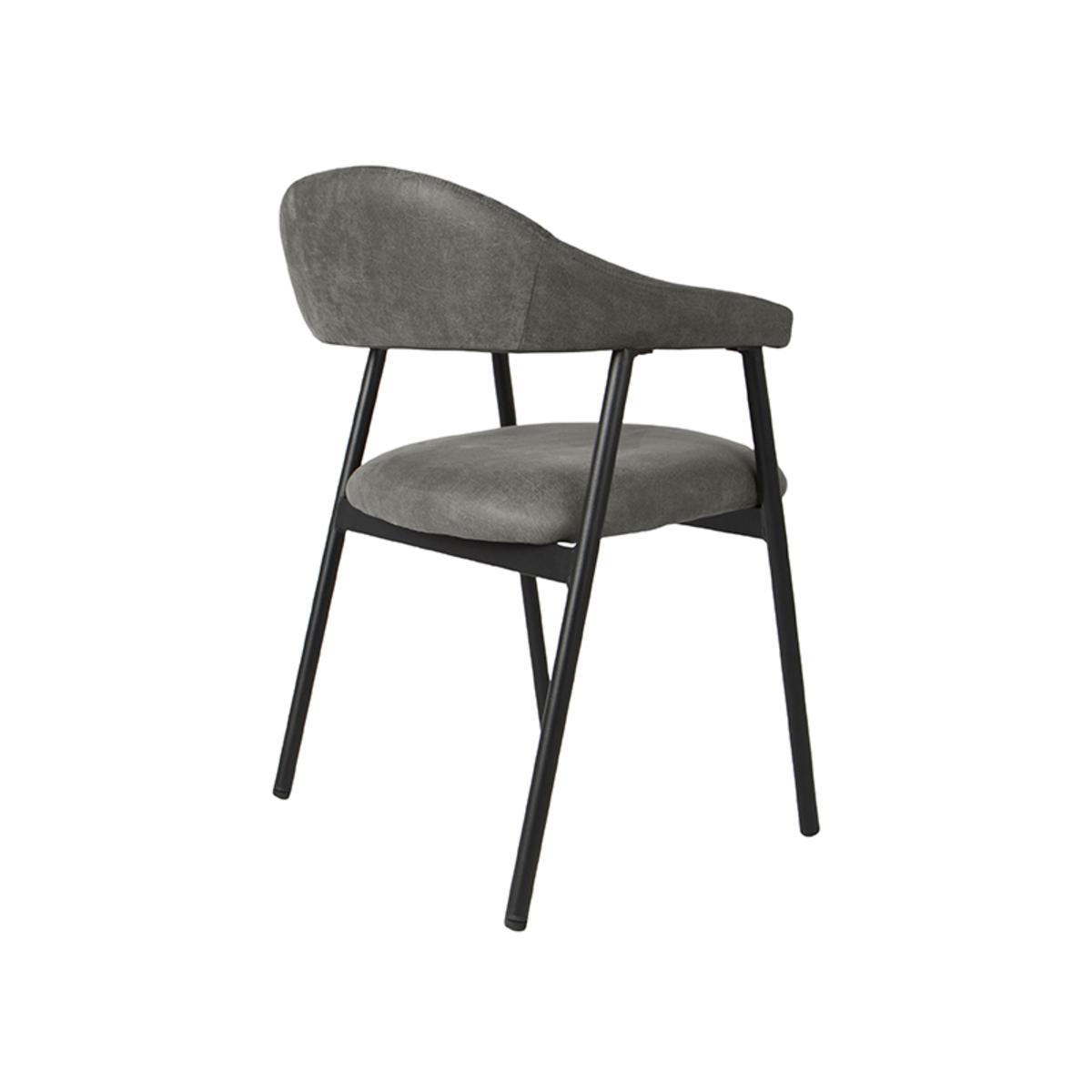  Eetkamerstoel Amaze - Antraciet - Micro Suede afbeelding 4