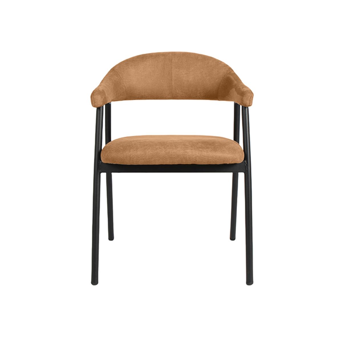  Eetkamerstoel Amaze - Cognac - Micro Suede afbeelding 2
