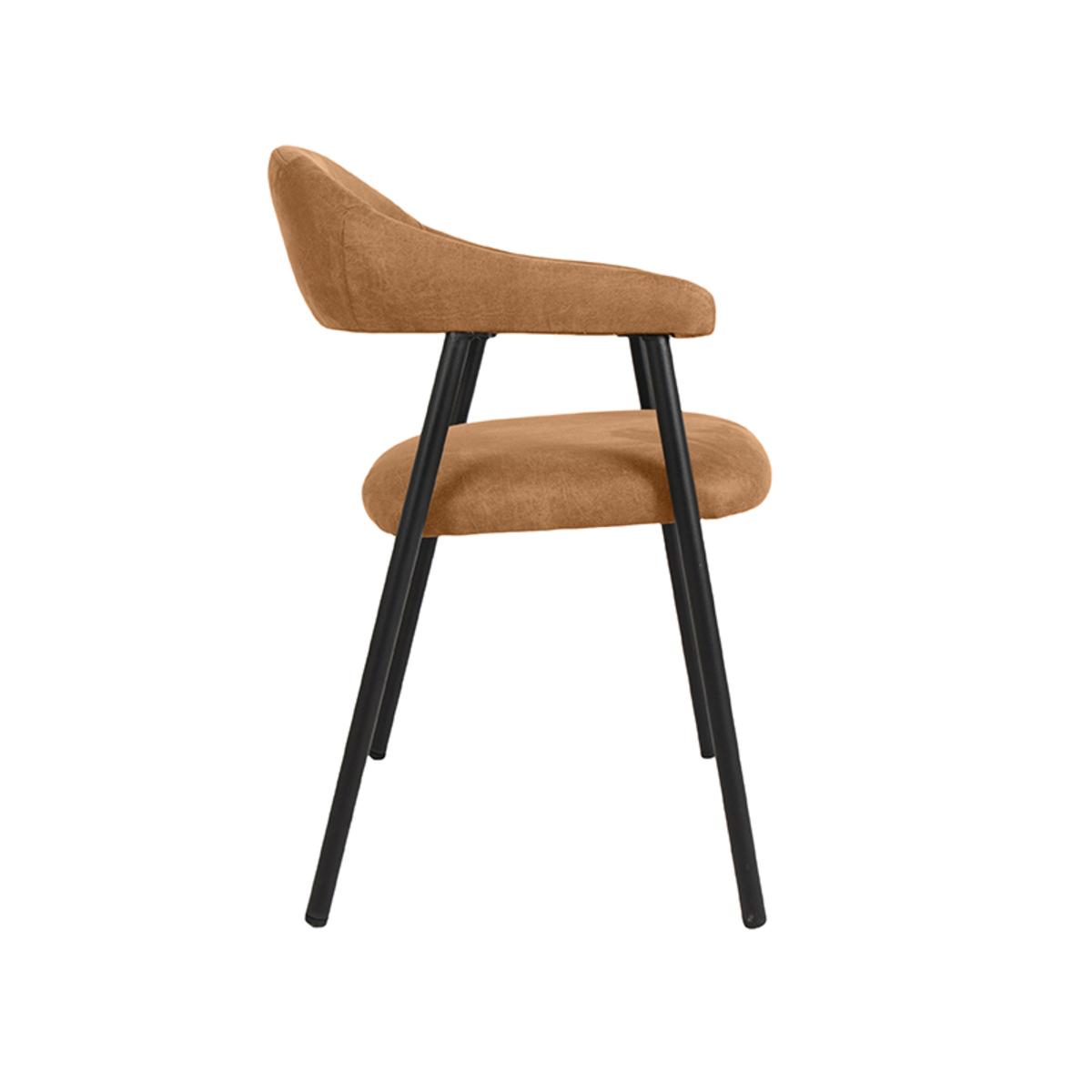  Eetkamerstoel Amaze - Cognac - Micro Suede afbeelding 3