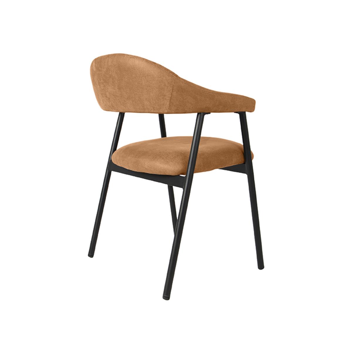  Eetkamerstoel Amaze - Cognac - Micro Suede afbeelding 4