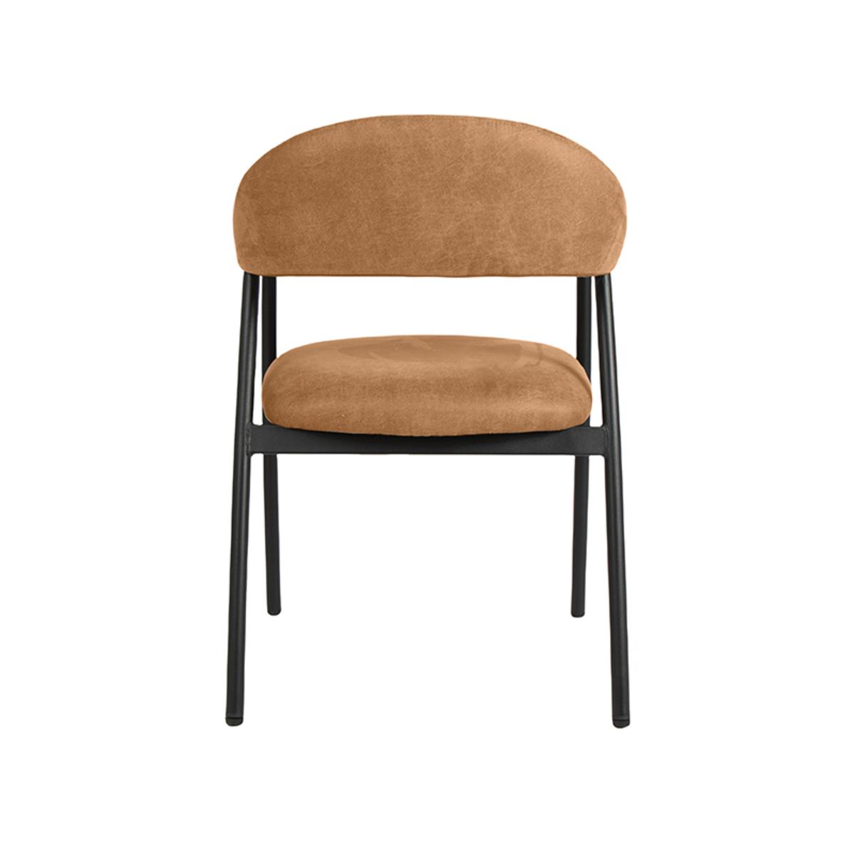  Eetkamerstoel Amaze - Cognac - Micro Suede afbeelding 5