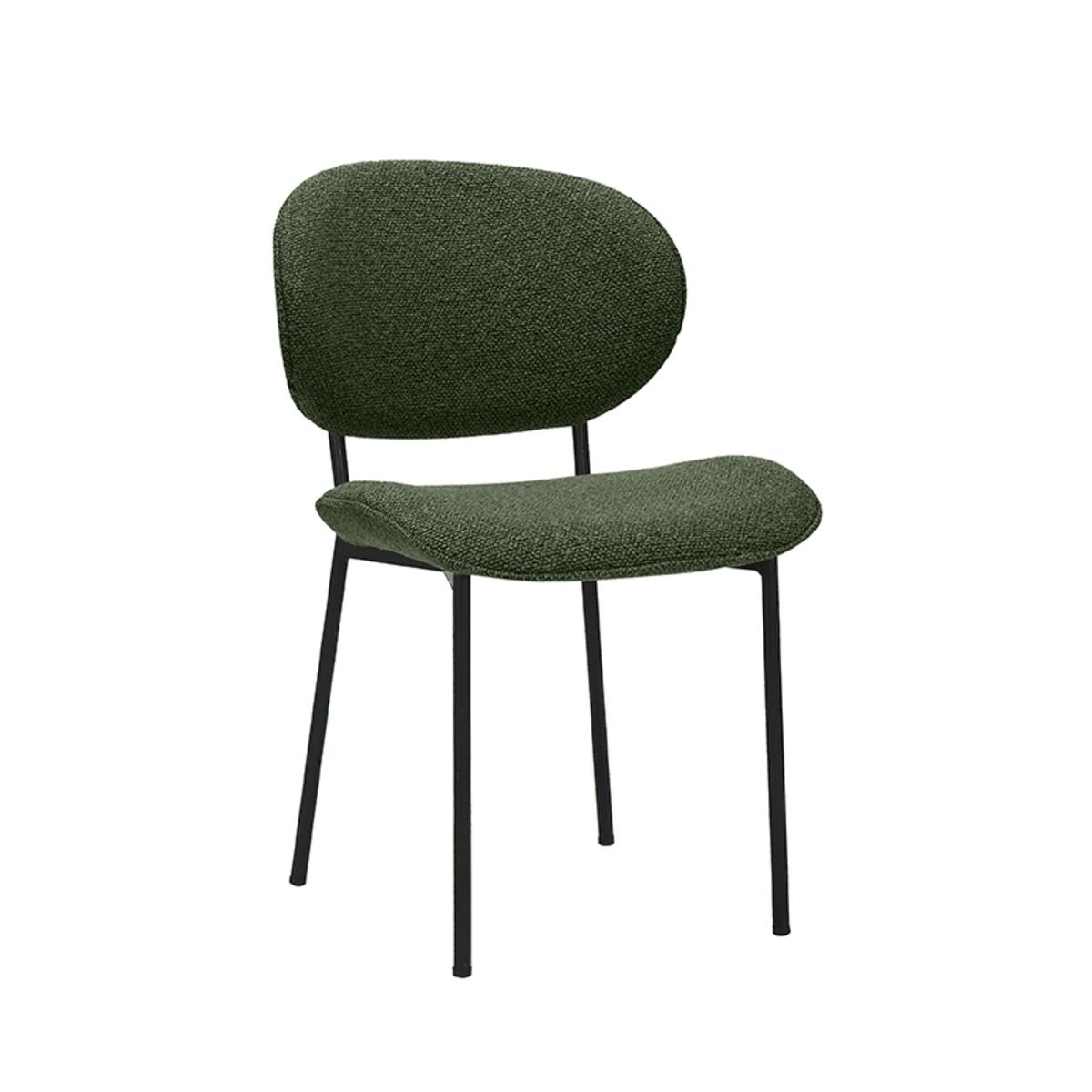  Eetkamerstoel Senn - Forest - Boucle - Black Frame afbeelding 1