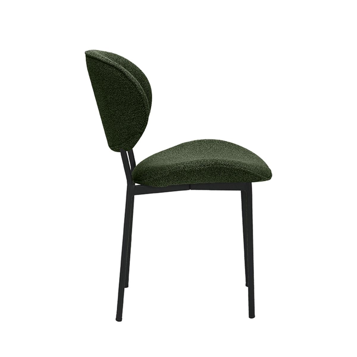  Eetkamerstoel Senn - Forest - Boucle - Black Frame afbeelding 3