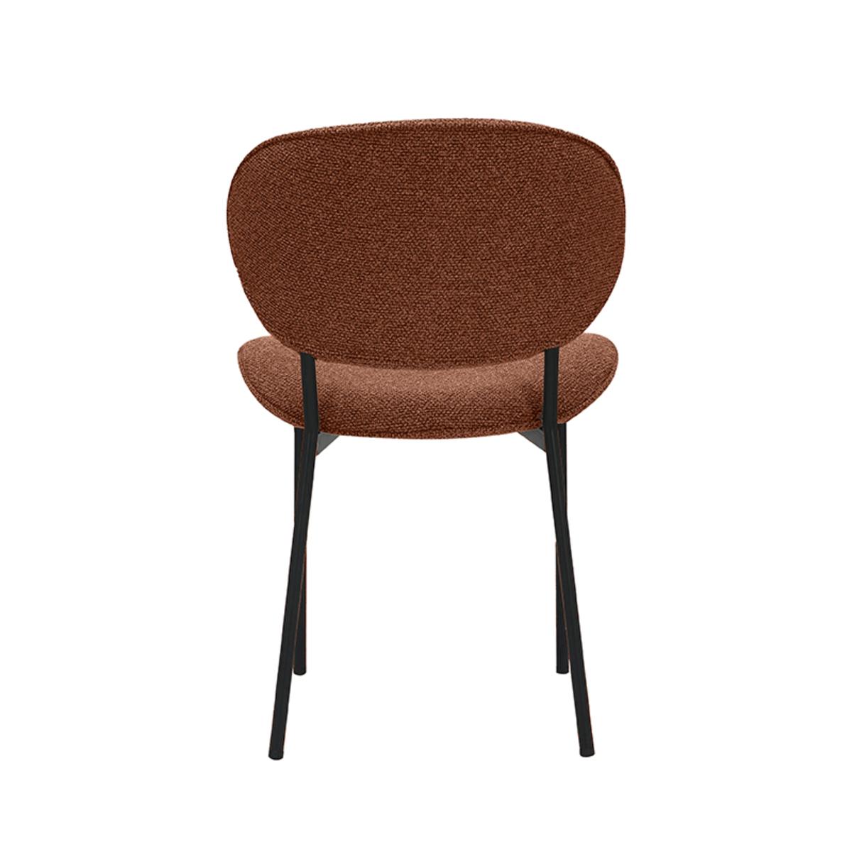  Eetkamerstoel Senn - Coral - Boucle - Black Frame afbeelding 5