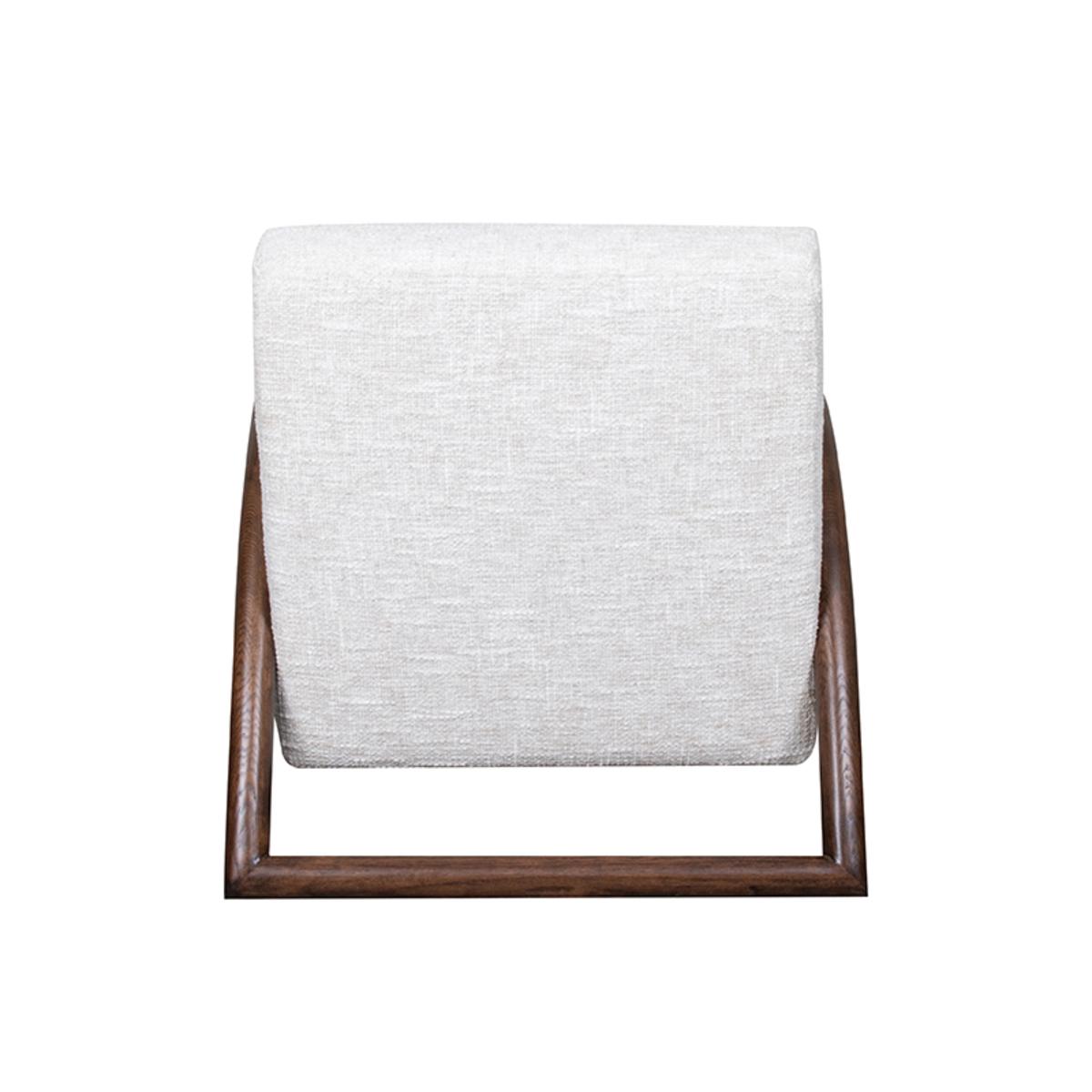  Fauteuil Viggo - Naturel - Boucle - Walnoot onderstel afbeelding 5