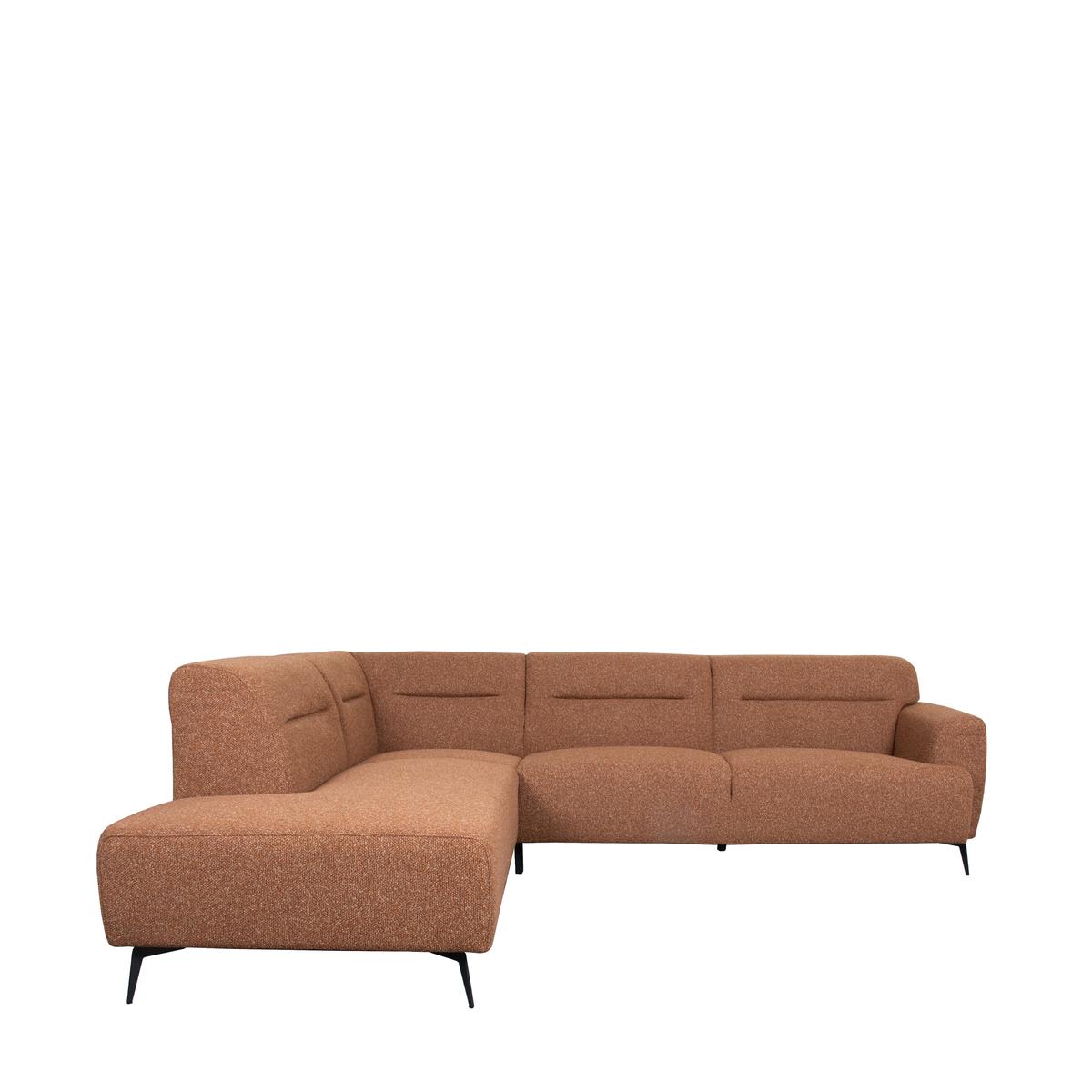  Hoekbank Bolzano - Coral - Boucle - Links afbeelding 2