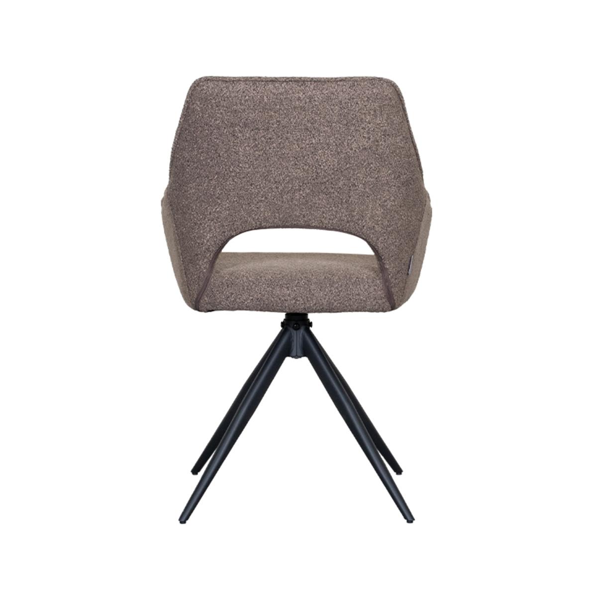  Eetkamerstoel Finley - Bruin - Boucle afbeelding 4