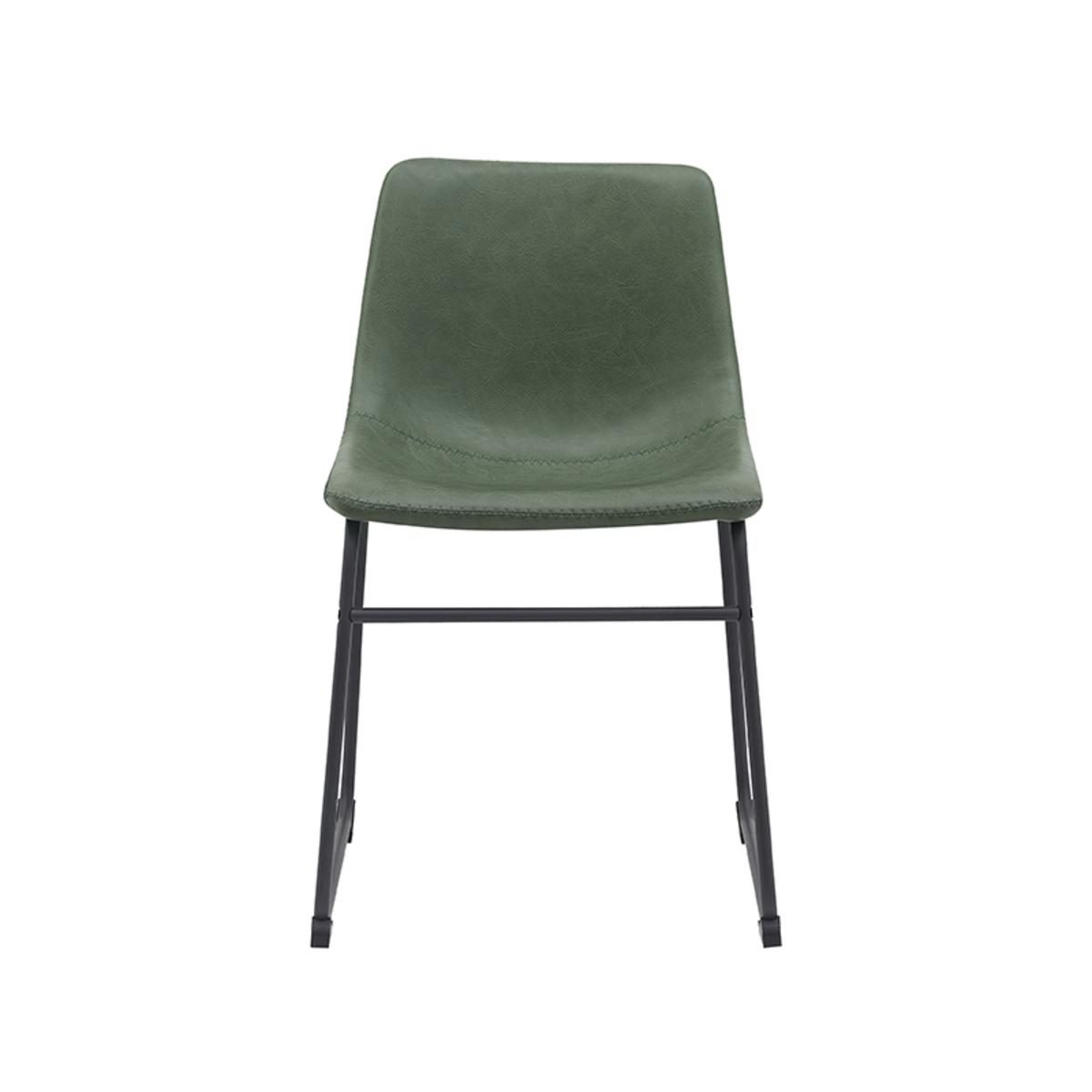  Eetkamerstoel Risto - Hunter - PU-Leder afbeelding 2