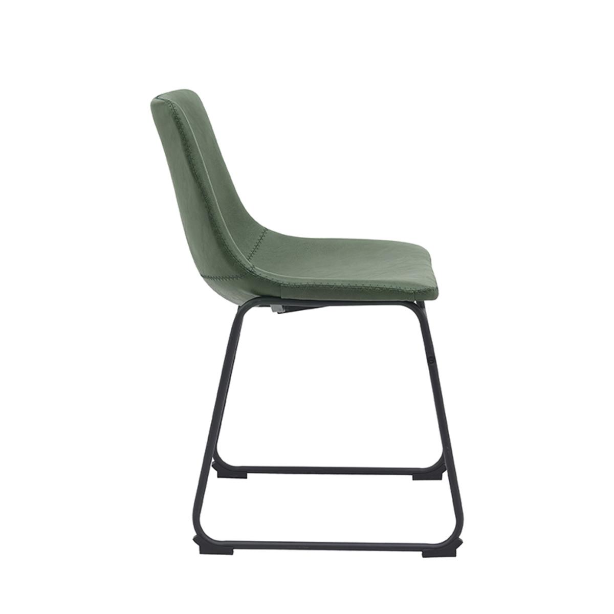  Eetkamerstoel Risto - Hunter - PU-Leder afbeelding 3