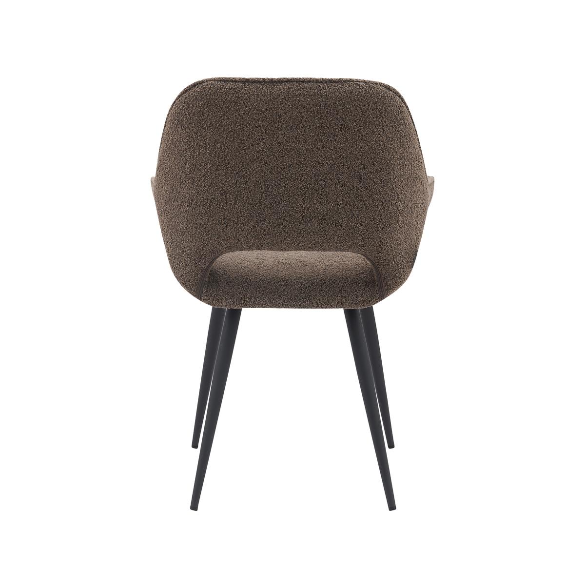  Eetkamerstoel Fer - Bruin - Boucle afbeelding 4