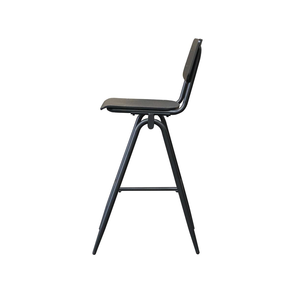  Barkruk Solid - Zwart - Hout - Zithoogte 75 afbeelding 3