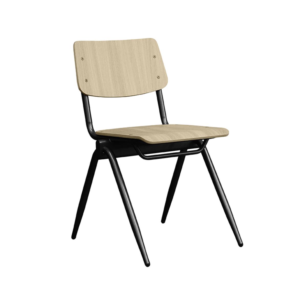  Eetkamerstoel Solid - Naturel - Hout afbeelding 1