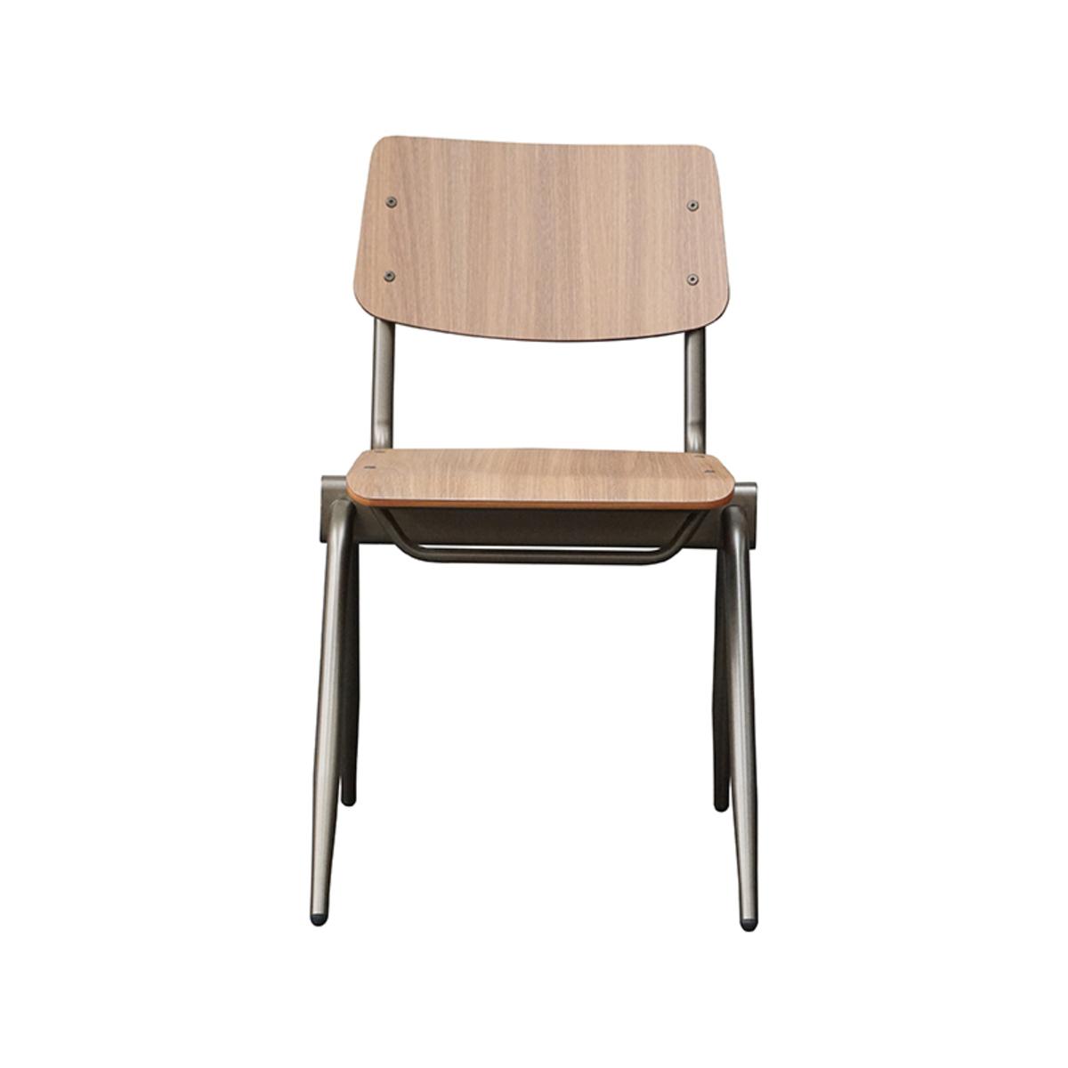  Eetkamerstoel Solid - Bruin - Hout afbeelding 2