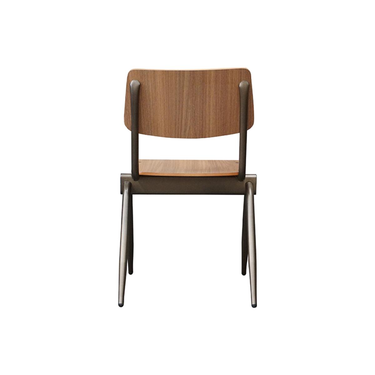  Eetkamerstoel Solid - Bruin - Hout afbeelding 4