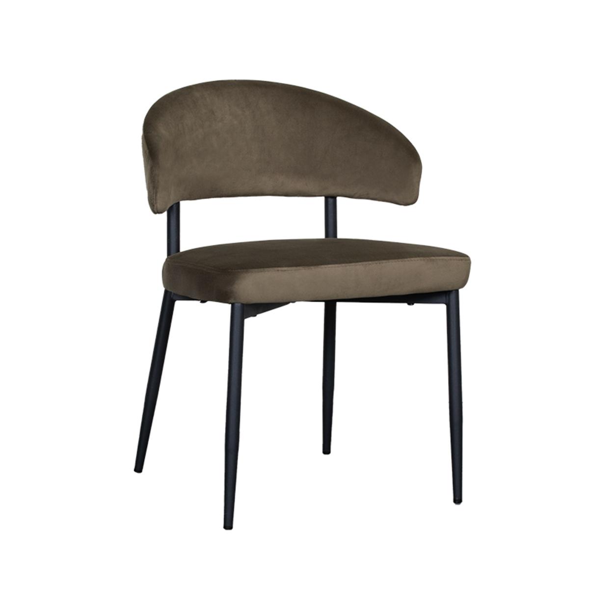  Eetkamerstoel Bliss - Hunter - Fluweel afbeelding 1