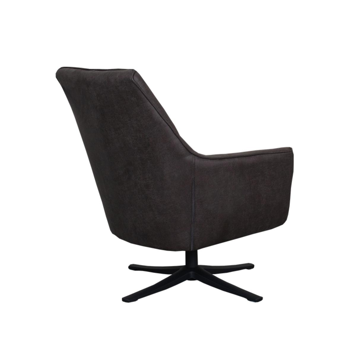  Fauteuil Tod - Antraciet - Micro Suede afbeelding 5