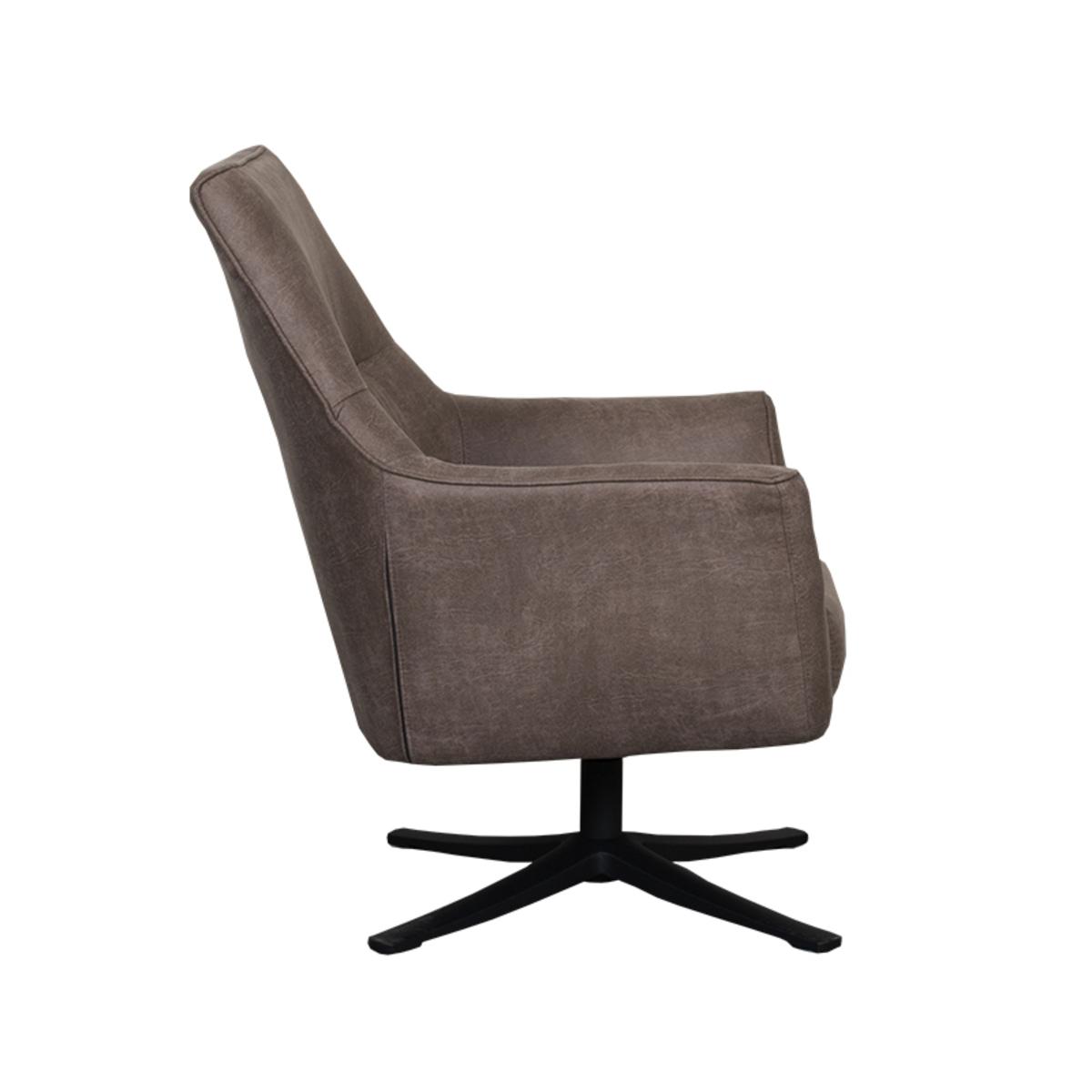  Fauteuil Tod - Taupe - Micro Suede afbeelding 4