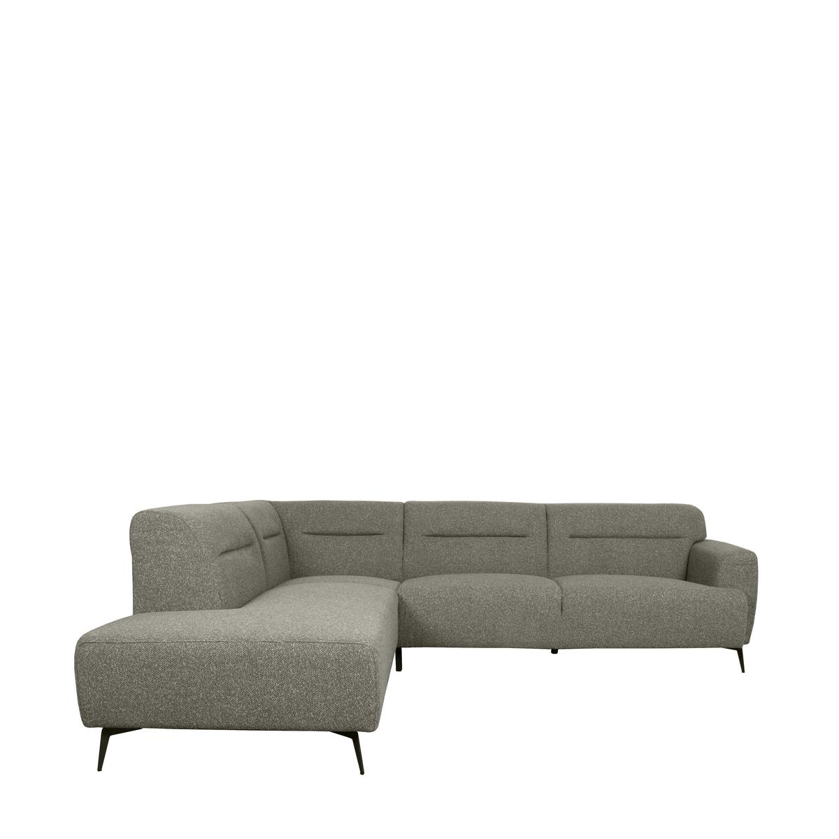  Hoekbank Bolzano - Truffel grijs - Boucle - Links afbeelding 1