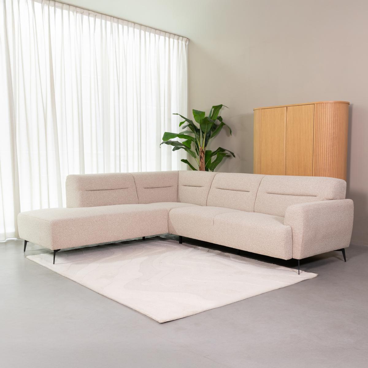  Hoekbank Bolzano - Naturel - Boucle - Links afbeelding 1