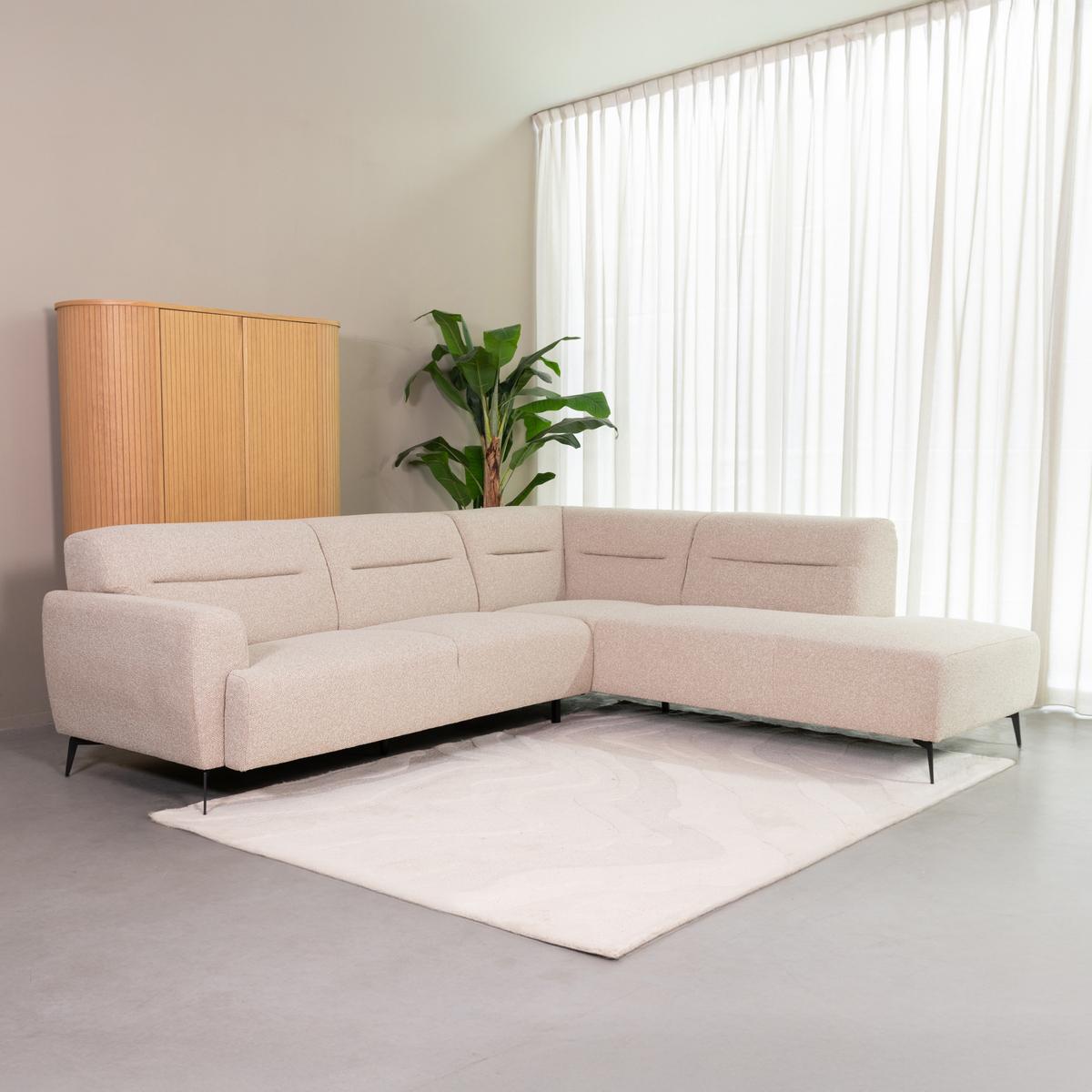  Hoekbank Bolzano - Naturel - Boucle - Rechts afbeelding 1