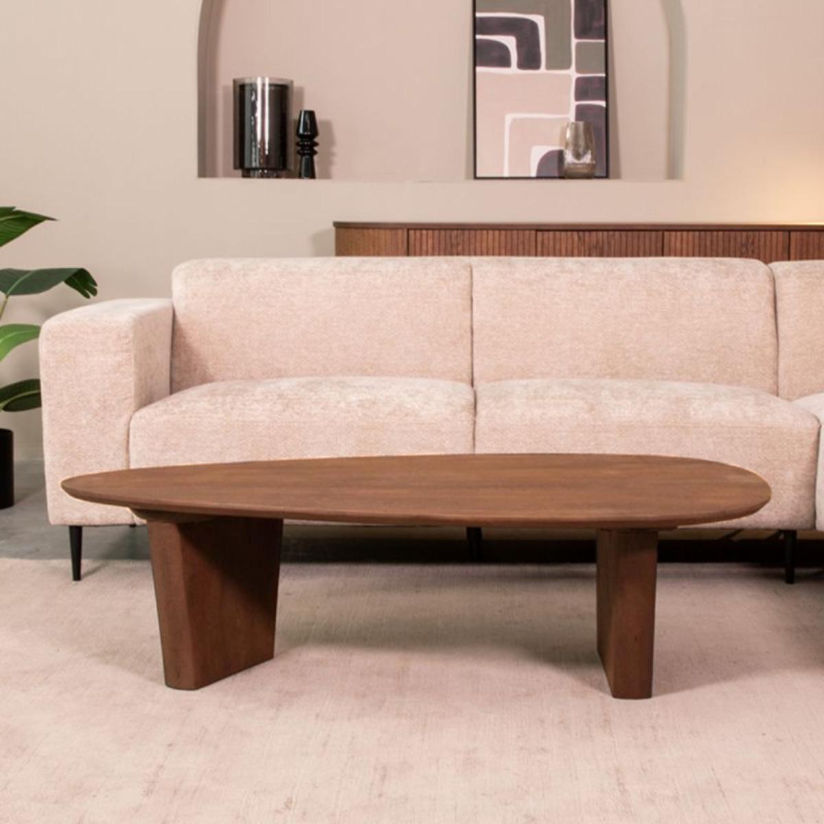  Salontafel Wow - Nature - Mangohout - 135 cm afbeelding 1