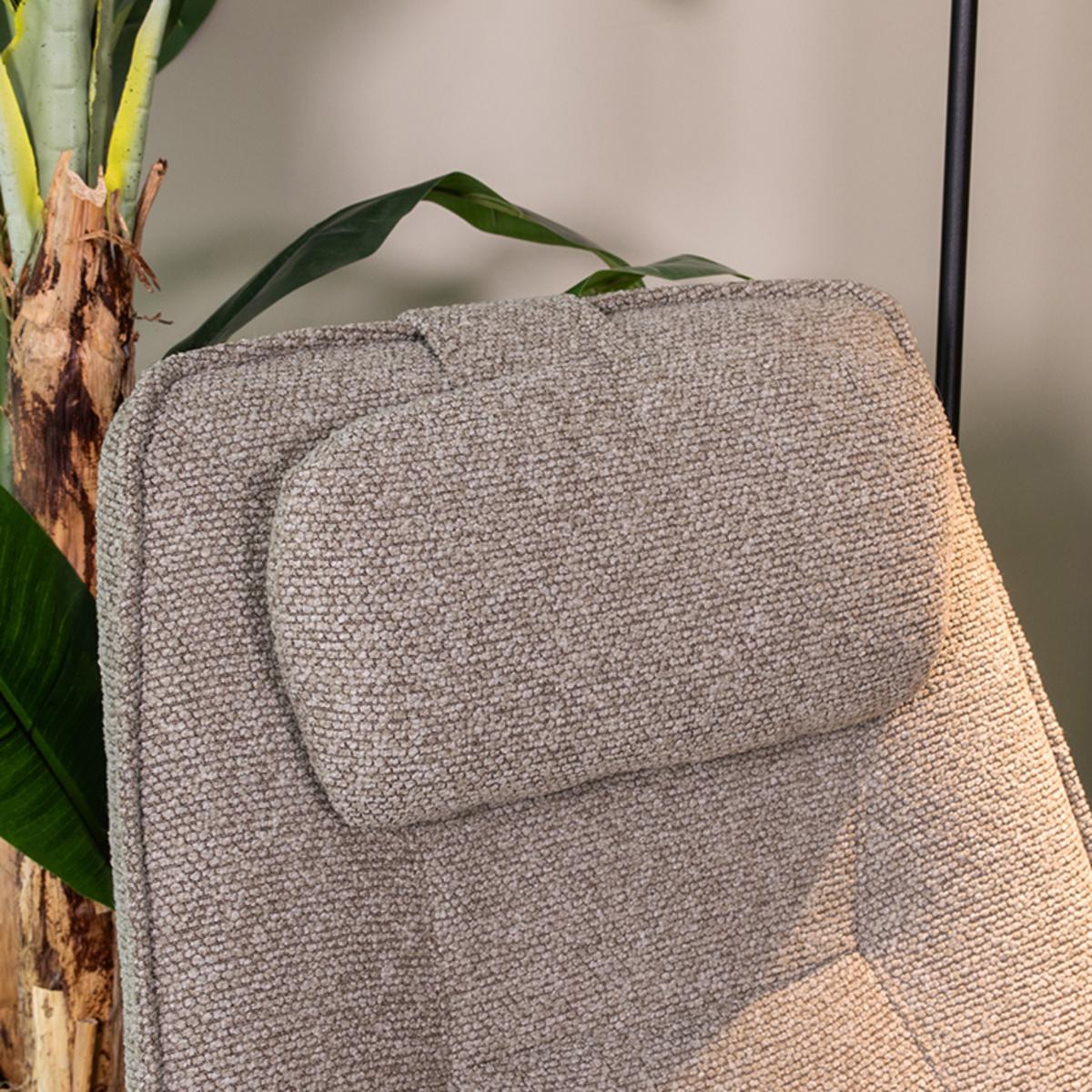  Sierkussen Hoofdkussen - Truffel grijs - Boucle - One Size afbeelding 1
