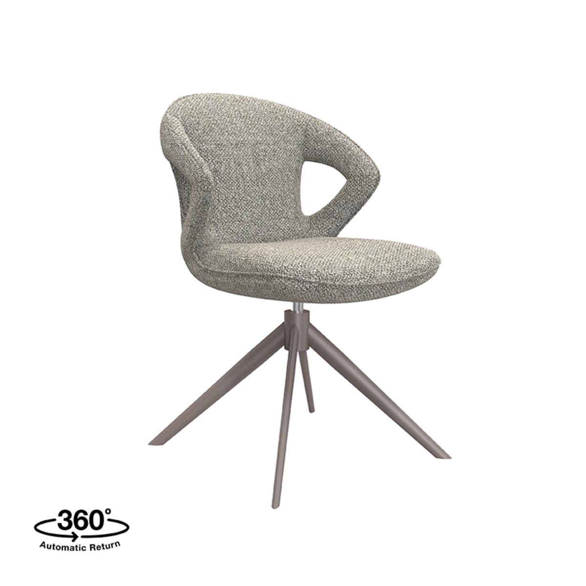  Eetkamerstoel Zurich - Truffel grijs - Boucle afbeelding 1