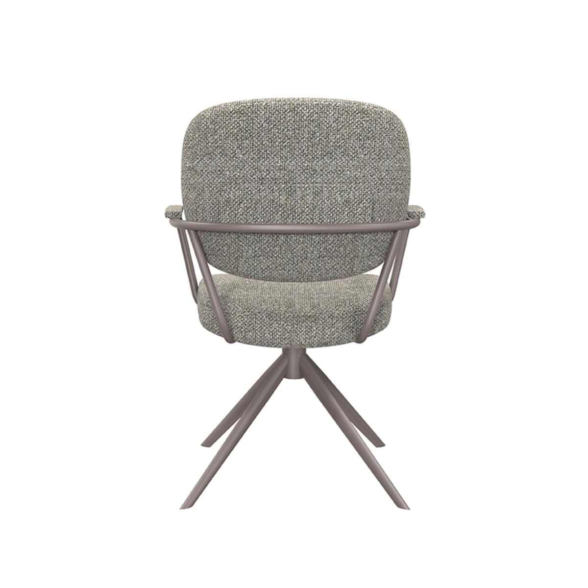 Eetkamerstoel Basel - Truffel grijs - Boucle afbeelding 5