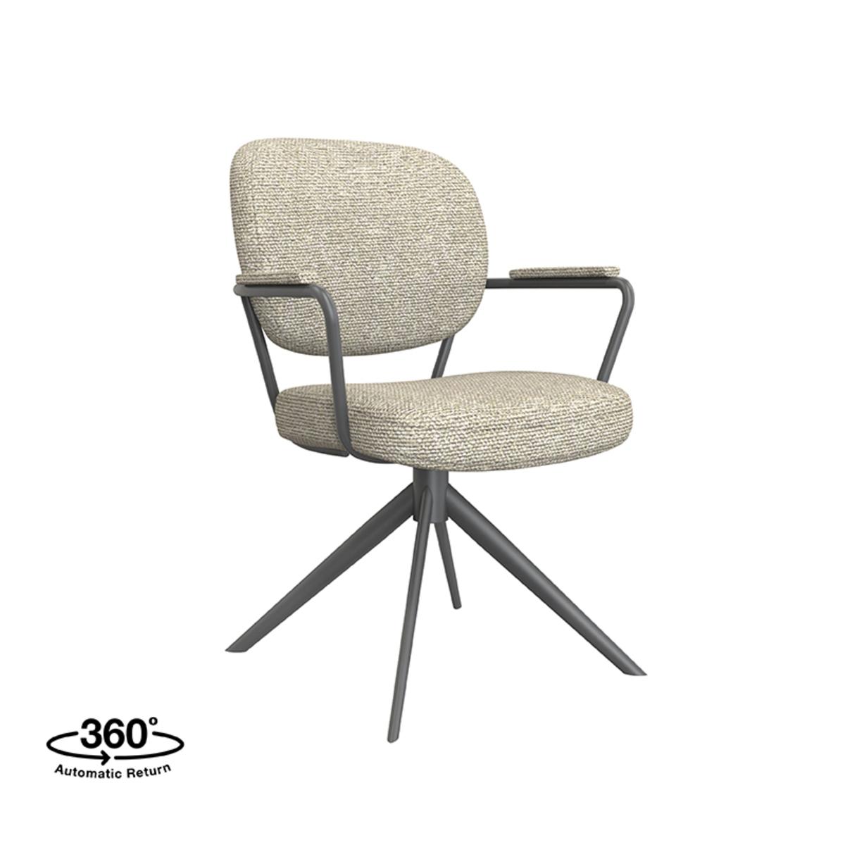  Eetkamerstoel Basel - Naturel - Boucle afbeelding 1
