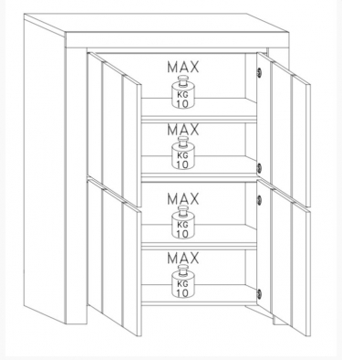 highboard kast licht eiken
