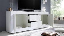 Tv meubel wit hoogglans 210 cm